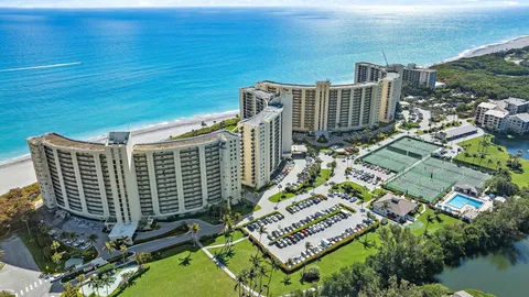 a view of a city with tall buildings