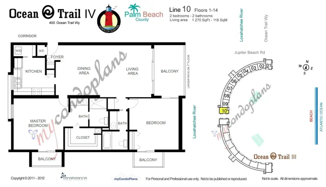 $699,000 | 400 Ocean Trail Way, Unit 1310, Jupiter, FL 33477