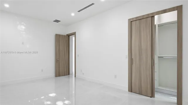 a view of an empty room