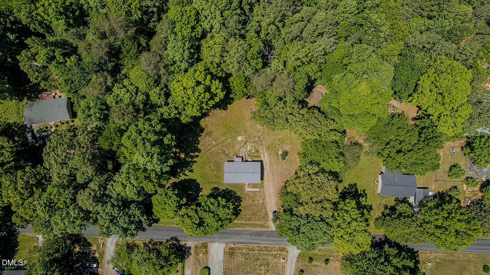 1302 Blacksmith Road Efland, NC 27243 - Photo 37 of 46 an aerial view of a house with a yard