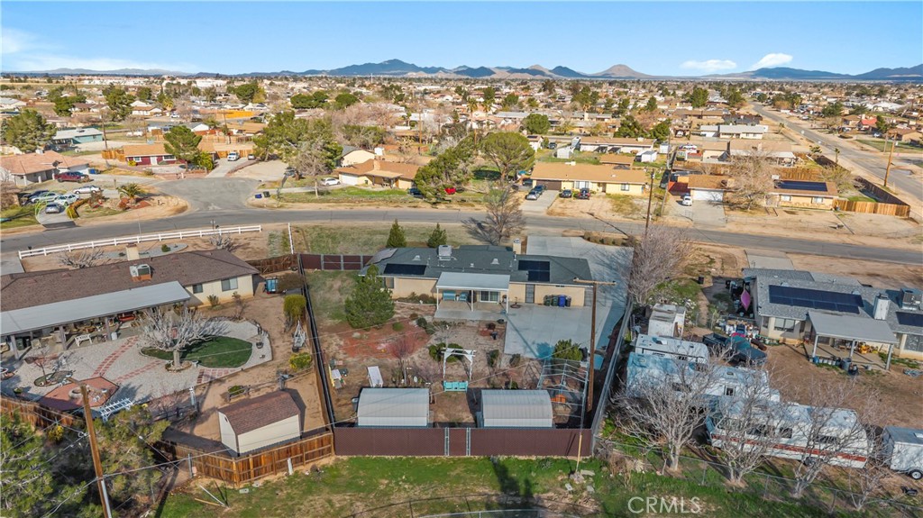 11639 Pagosi Road Apple Valley, CA 92308 - Photo 35 of 37 an aerial view of residential building with outdoor space