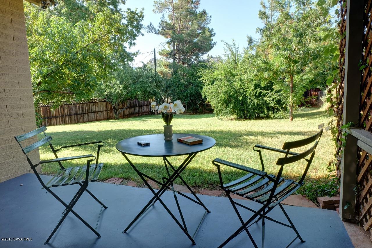 35 Prochnow Road Sedona, AZ 86336 - Photo 23 of 31 Covered patio in overlooking backyard