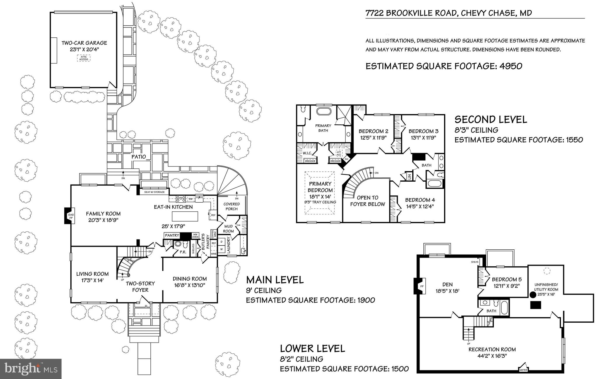 7722 Brookville Road Chevy Chase, MD 20815 - Photo 33 of 33 Floor Plans