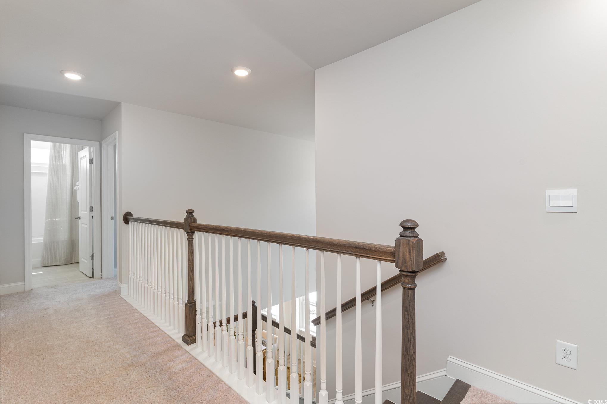 534 Haven View Way Murrells Inlet, SC 29576 - Photo 13 of 32 Corridor featuring an upstairs landing, recessed lighting, and carpet
