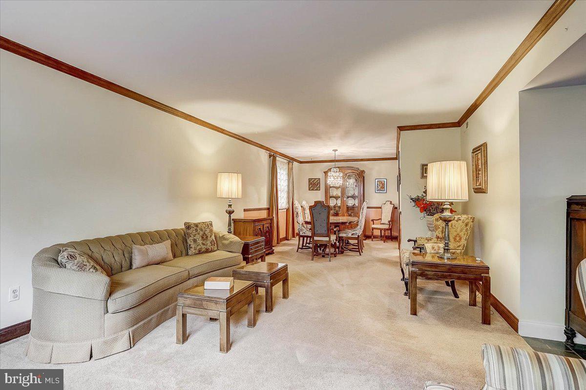 7807 Brookfield Road Cheltenham, PA 19012 - Photo 5 of 24 Living room to dining room