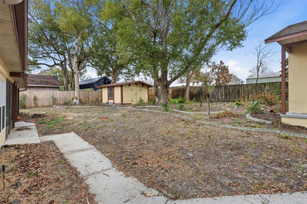 244 Angeles Road DeBary, FL 32713 - Photo 36 of 41 a view of a yard with a house and a tree