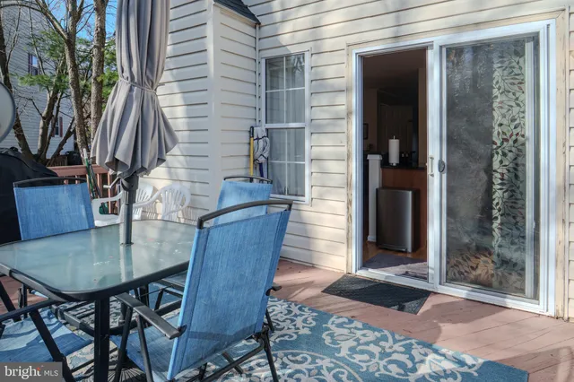 a view of a outdoor space with seating area