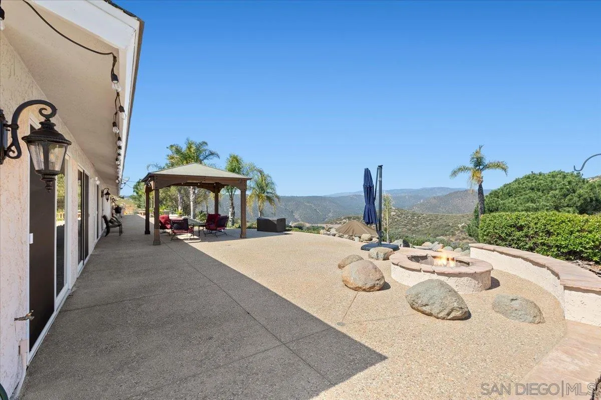 20403 Rancho Villa Road Ramona, CA 92065 - Photo 48 of 66 a view of a terrace with sitting area
