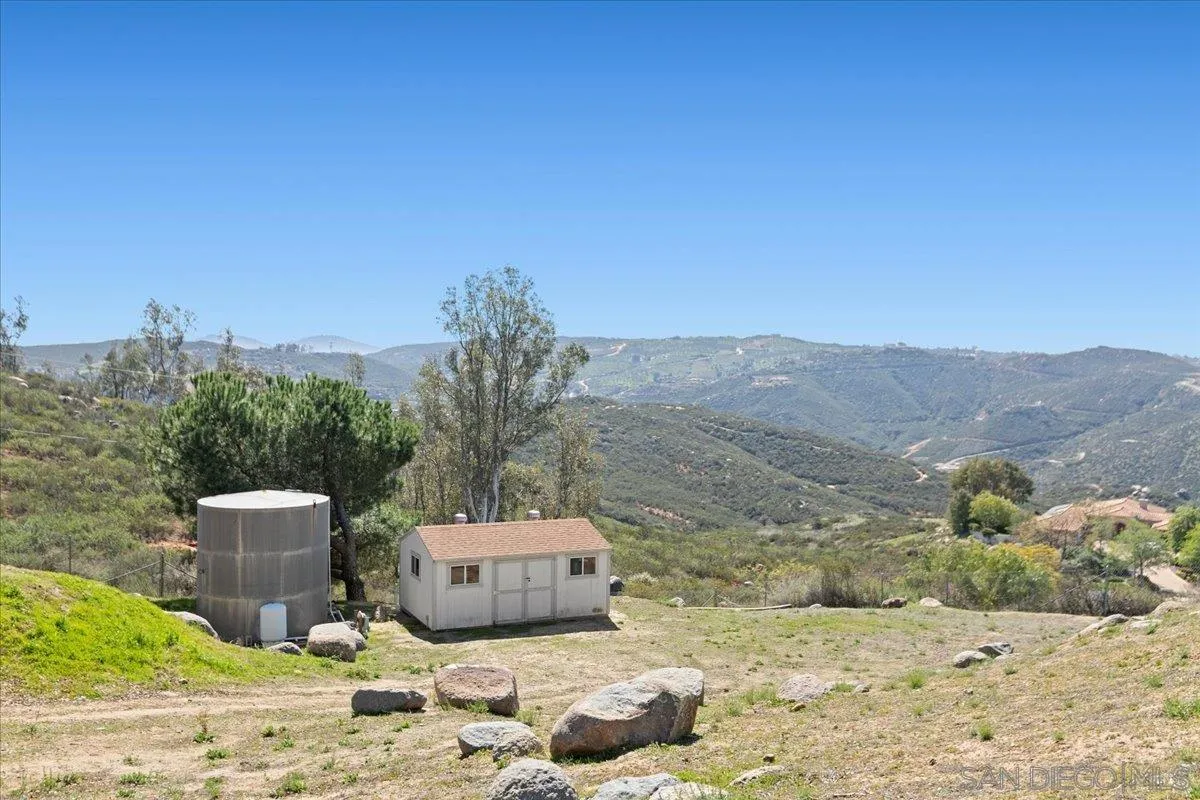 20403 Rancho Villa Road Ramona, CA 92065 - Photo 52 of 66 a view of a terrace with furniture and mountain view