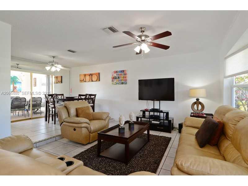 5010 West Park Road Hollywood, FL 33021 - Photo 3 of 16 a living room with furniture and a flat screen tv