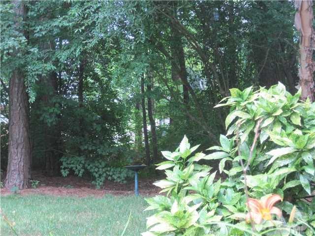 4505 Cobbler Place Raleigh, NC 27613 - Photo 13 of 13 a backyard of a house with lots of green space and trees