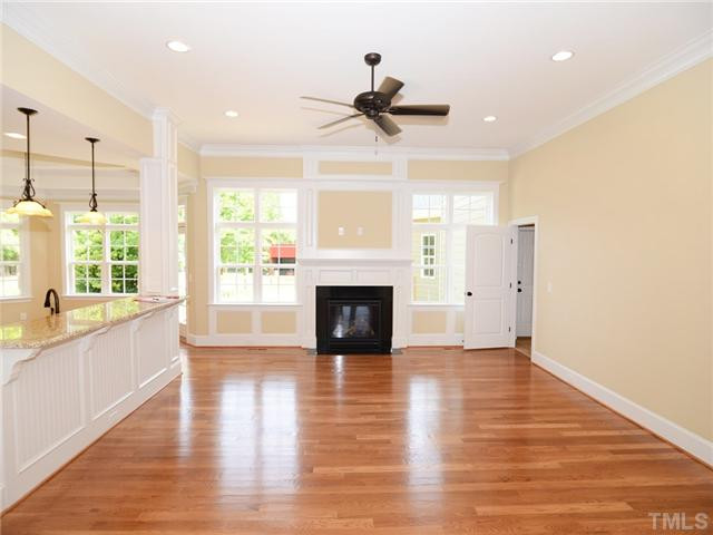 651 Friendship Church Road Middlesex, NC 27557 - Photo 6 of 25 10'+ Ceiling in Living Room which opens to the fabulous kitchen. Lots of Windows make this home a bright and cheerful place. Living Room