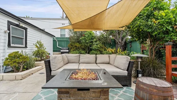 a view of a couches in the patio