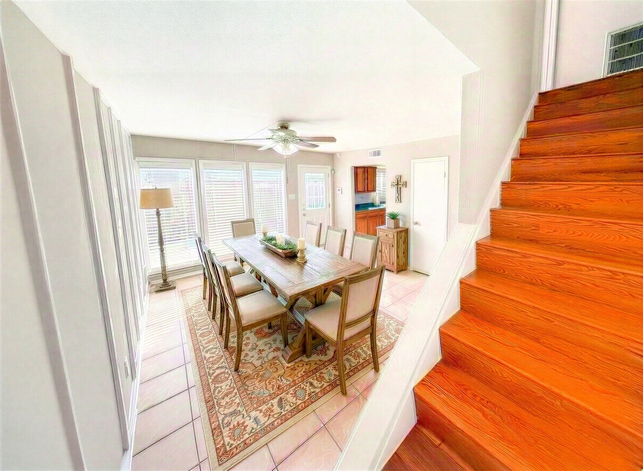 4135 Young Street Pasadena, TX 77504 - Photo 10 of 29 a view of entryway and hall with wooden floor