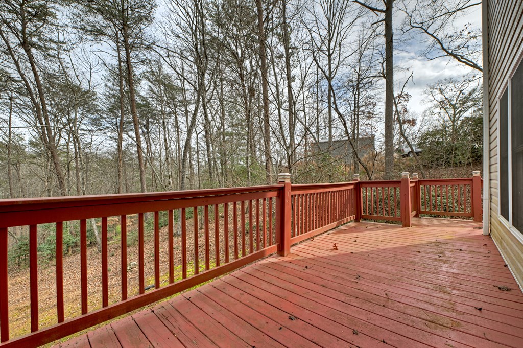 220 Oak Rdg Lane Ellijay, GA 30536 - Photo 34 of 36 a balcony with wooden floor and outdoor space