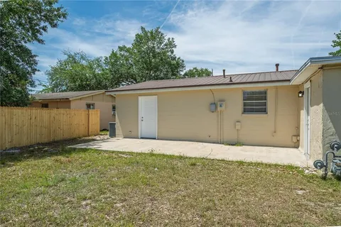 a backyard of a house