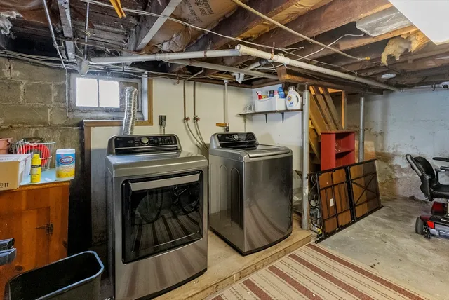 a view of storage and utility room