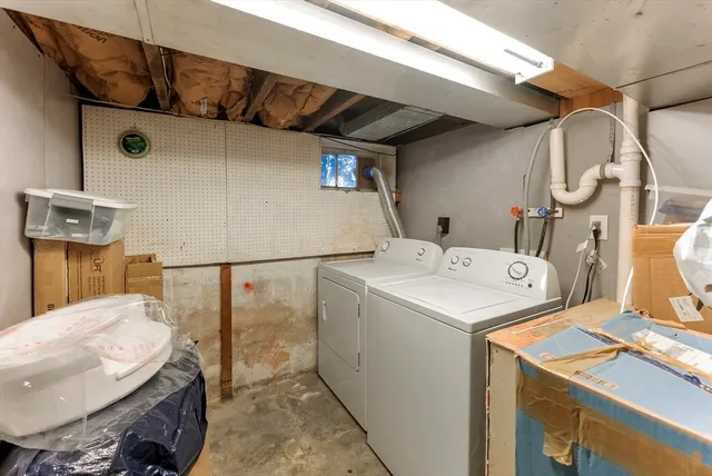 a picture of a bench in a white building