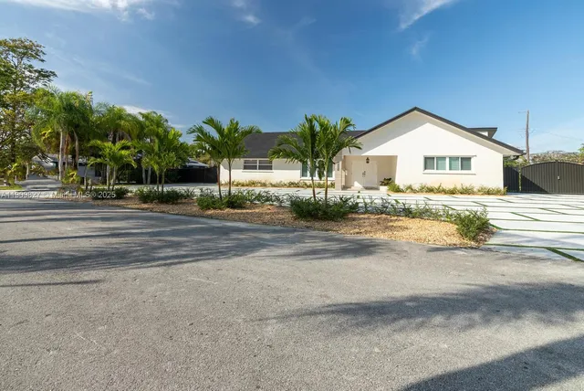 a view of a house with a patio