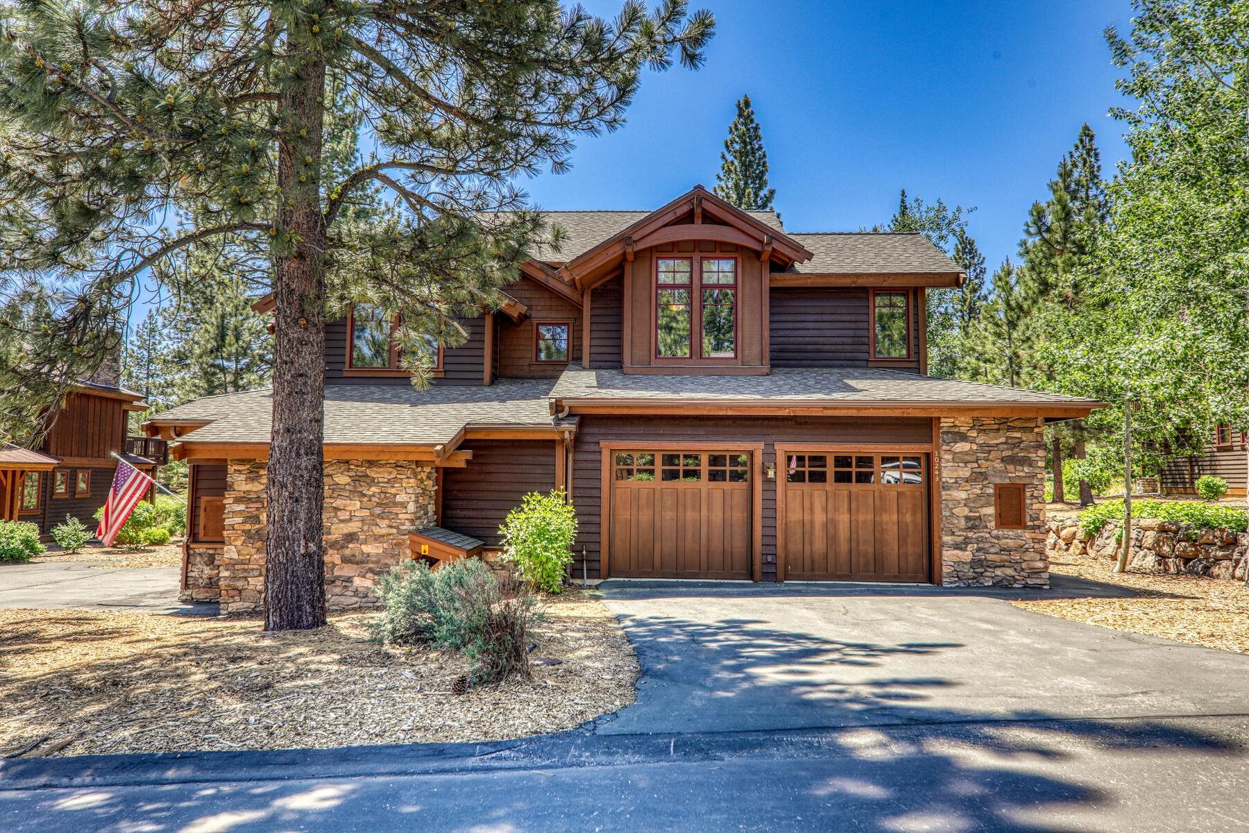 10243 Valmont Trail Truckee, CA 96161 - Photo 1 of 28 a front view of a house with a yard