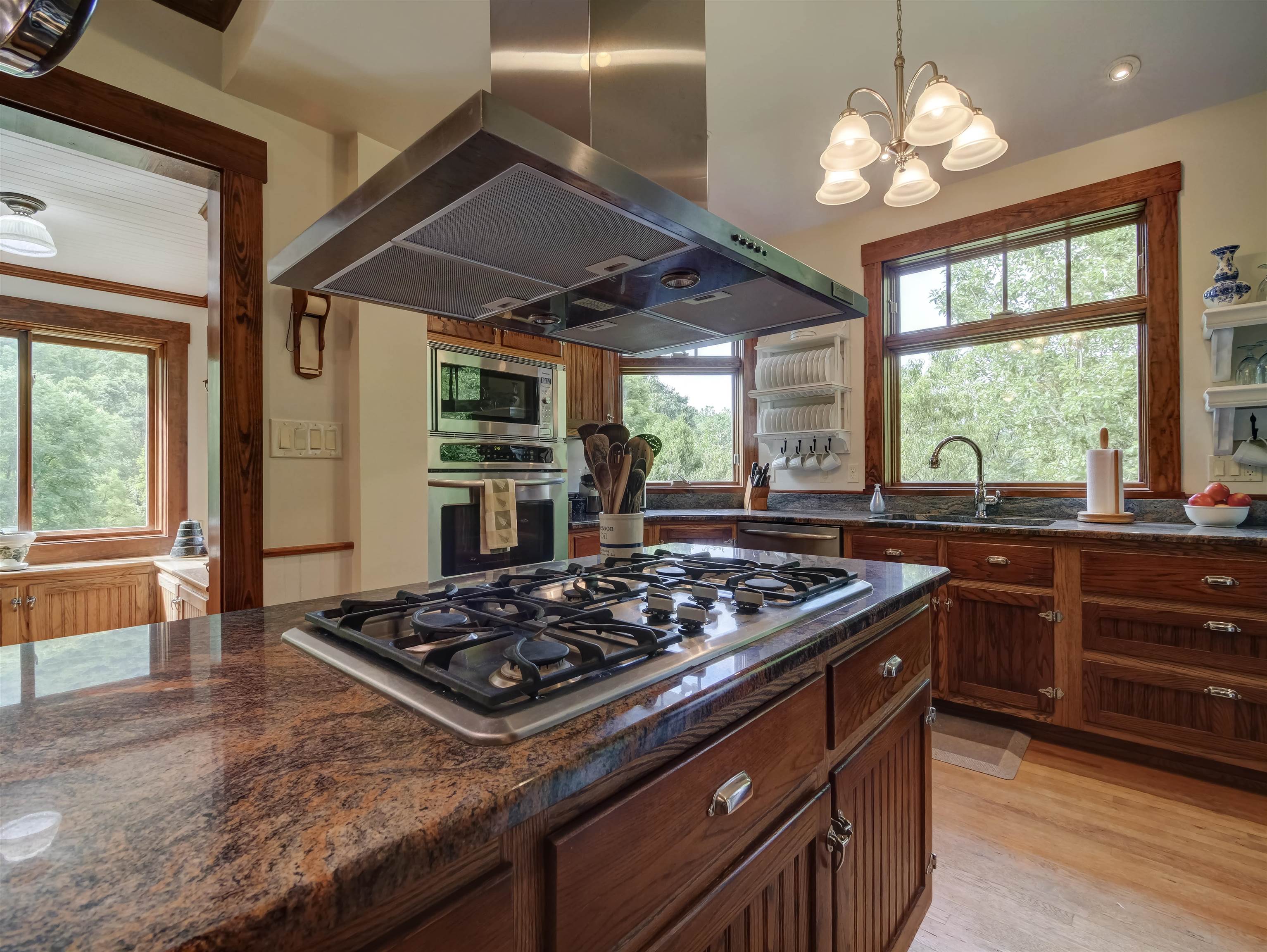 7304 Dry Run Road Williamsville, VA 24487 - Photo 25 of 57 a kitchen with a stove and a large window