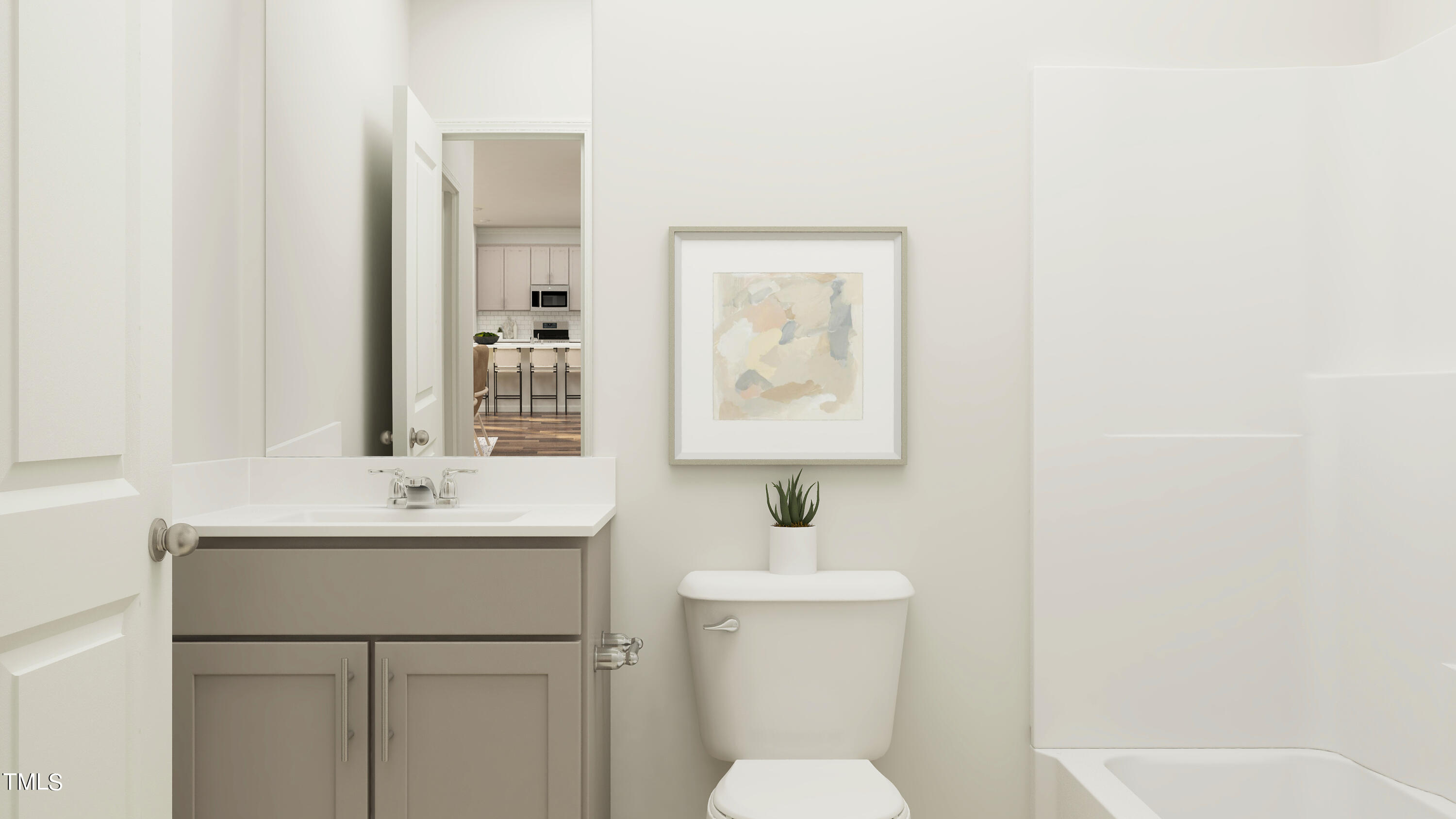 3738 Mason Blf Drive Raleigh, NC 27616 - Photo 16 of 24 Downstairs Bathroom