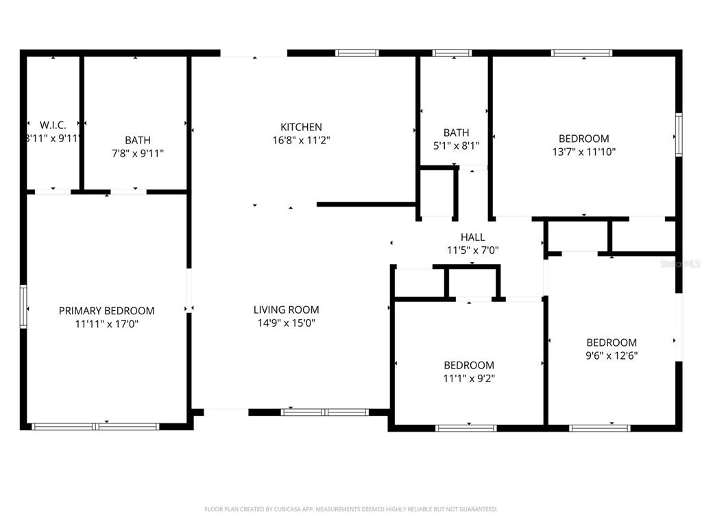 810 22nd Street North St. Petersburg, FL 33713 - Photo 37 of 37 a picture of a floor plan