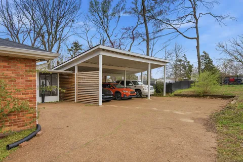 a view of a house with a patio