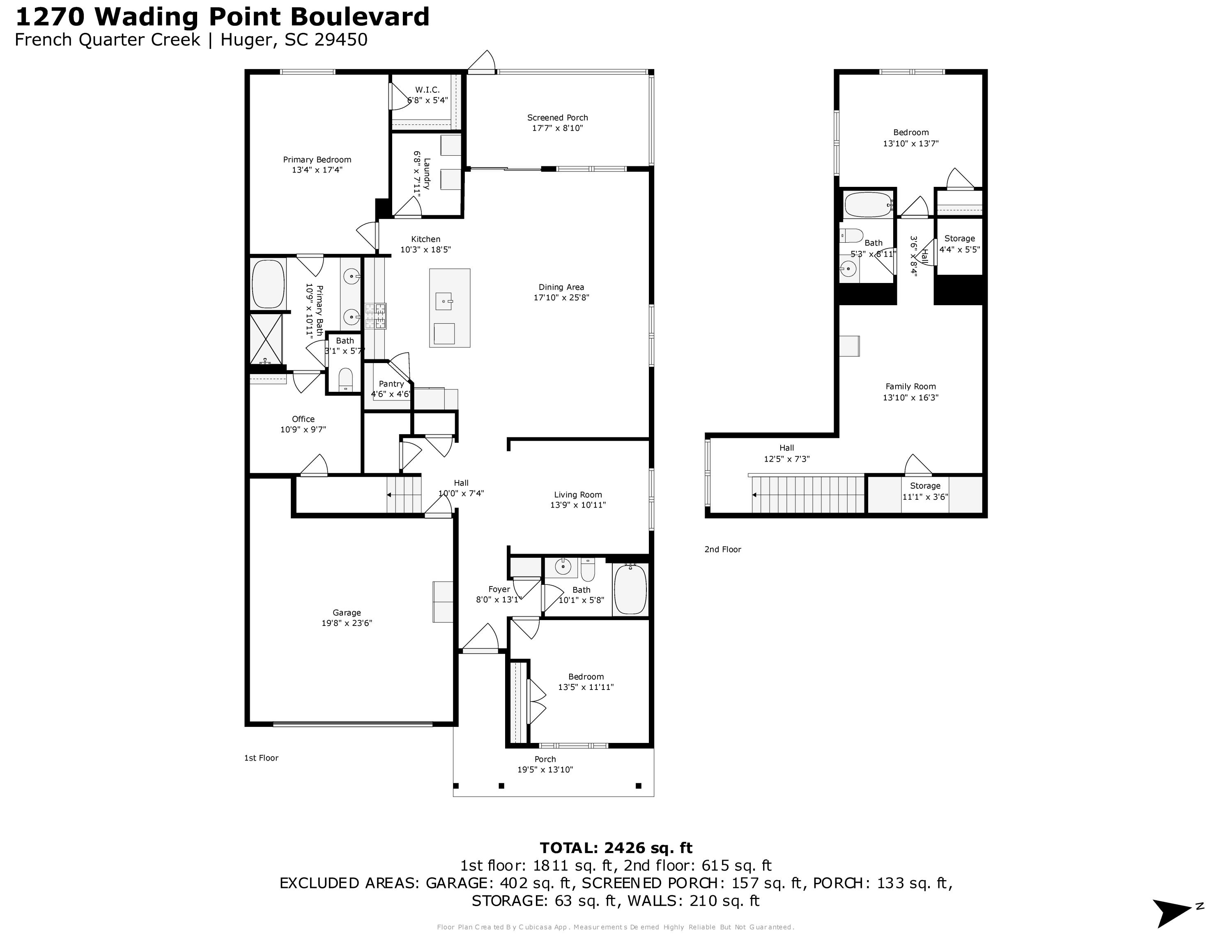 1270 Wading Point Boulevard Huger, SC 29450 - Photo 66 of 66 floorplan