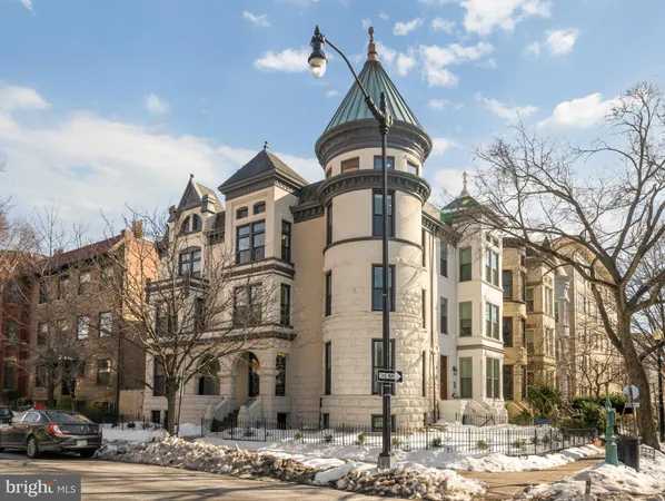 a front view of a building