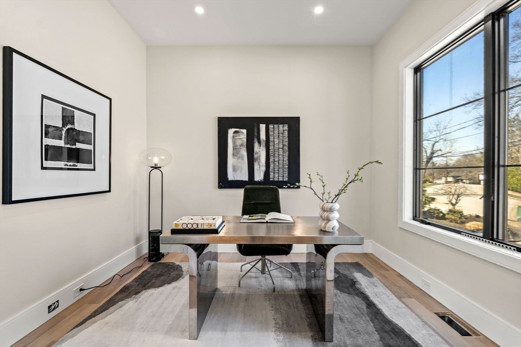 93 Sevland Road Newton, MA 02459 - Photo 34 of 34 a view of a workspace with furniture and a window