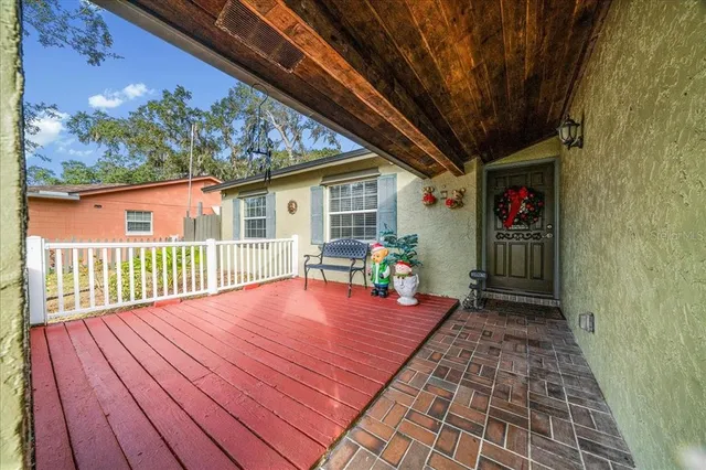 a view of a storage & utility room with a window