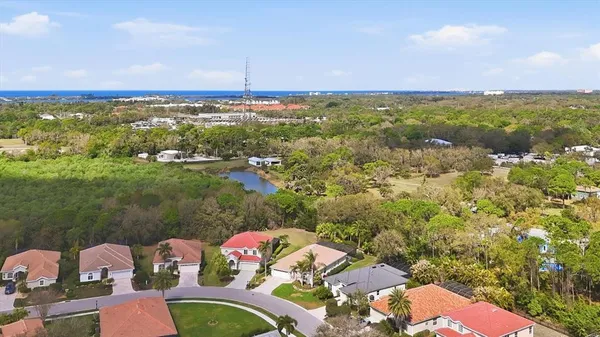 an aerial view of multiple house