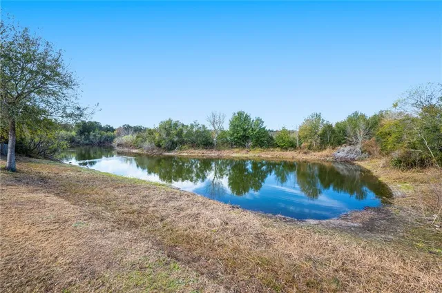 a view of backyard of house