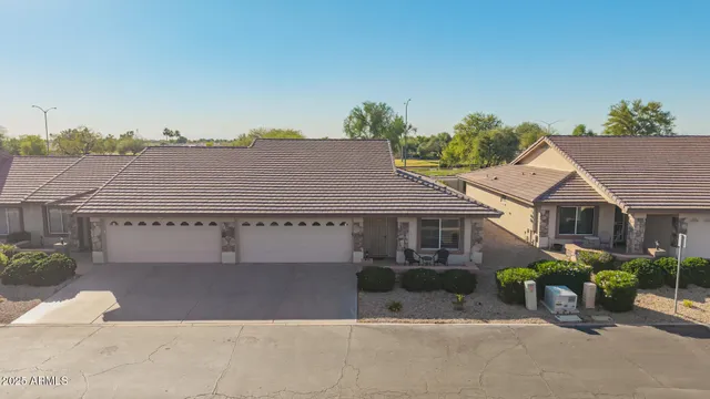 a view of a house with a outdoor space