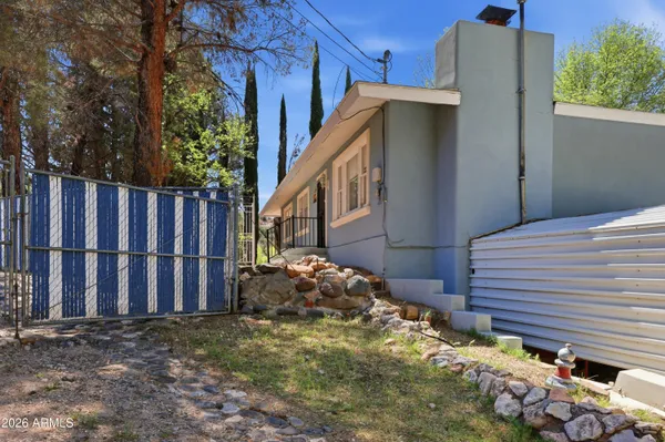 a backyard of a house