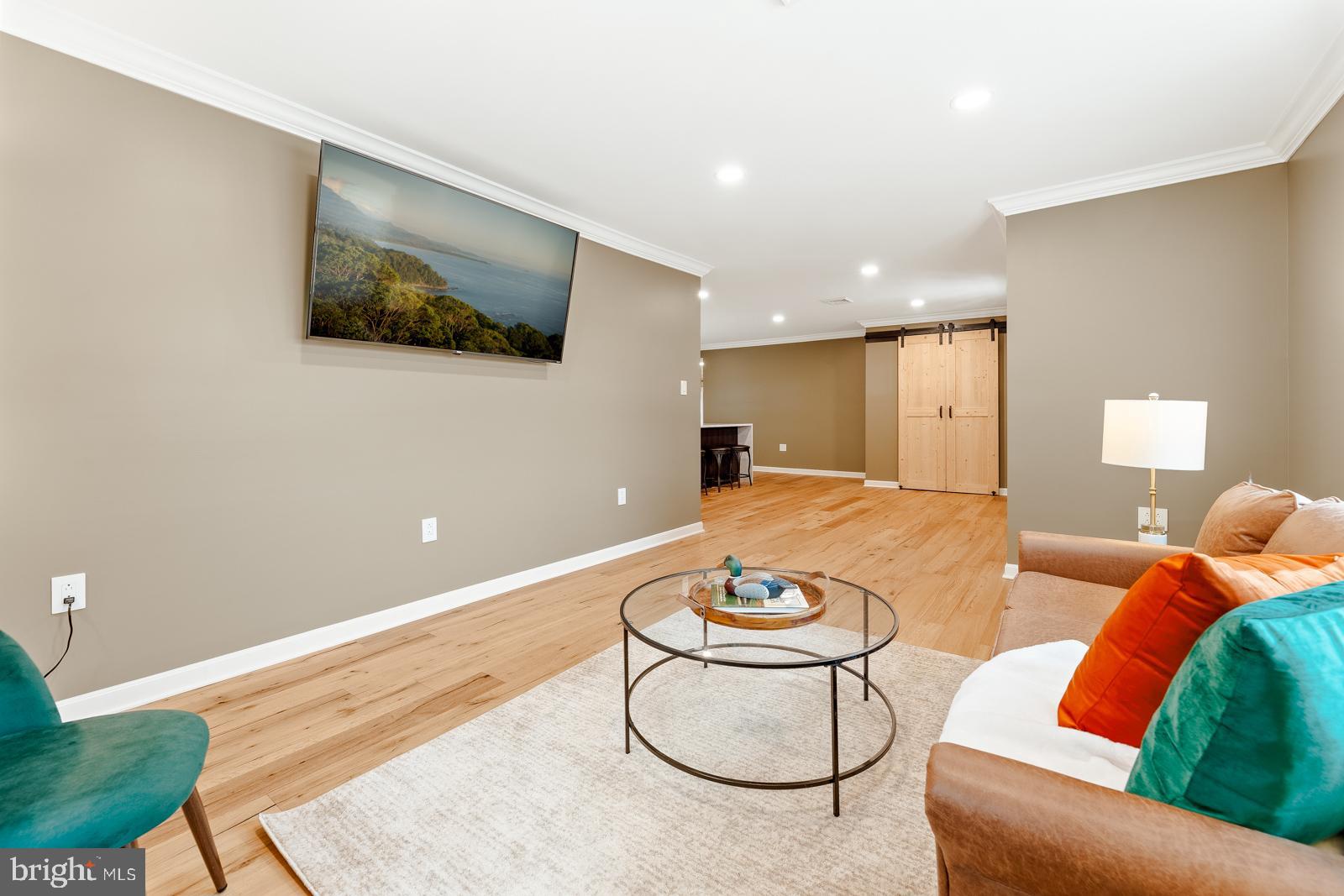 4448 Lower Mountain Road New Hope, PA 18938 - Photo 9 of 49 a living room with furniture and a flat screen tv