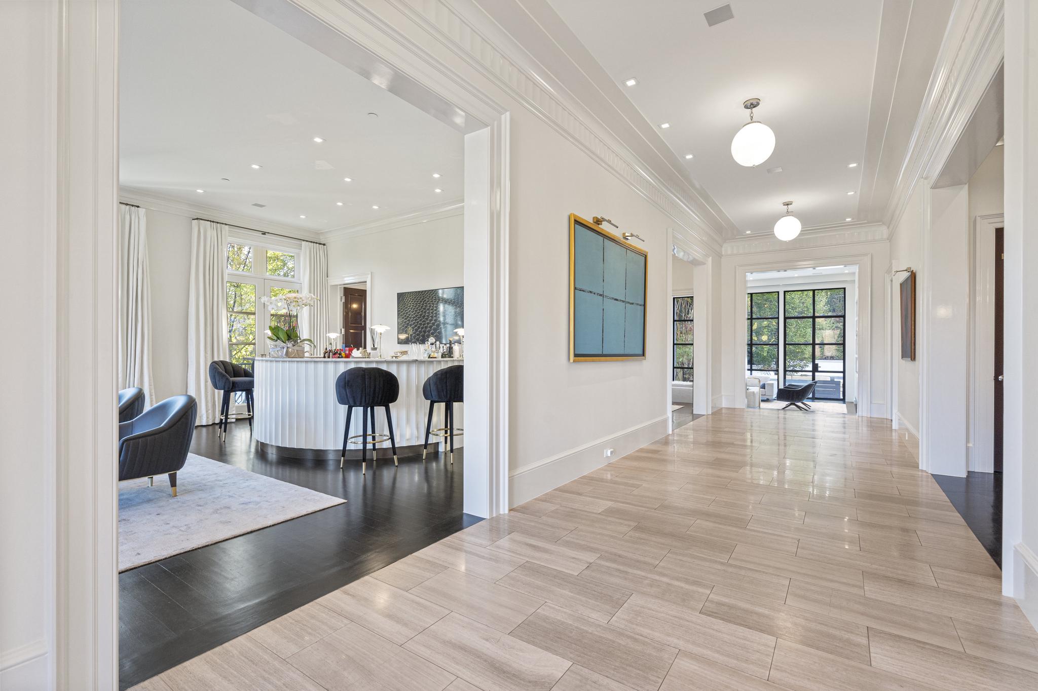 2109 Dunmore Lane Washington, DC 20007 - Photo 5 of 78 35'.5 Entrance Gallery with 11' Ceilings