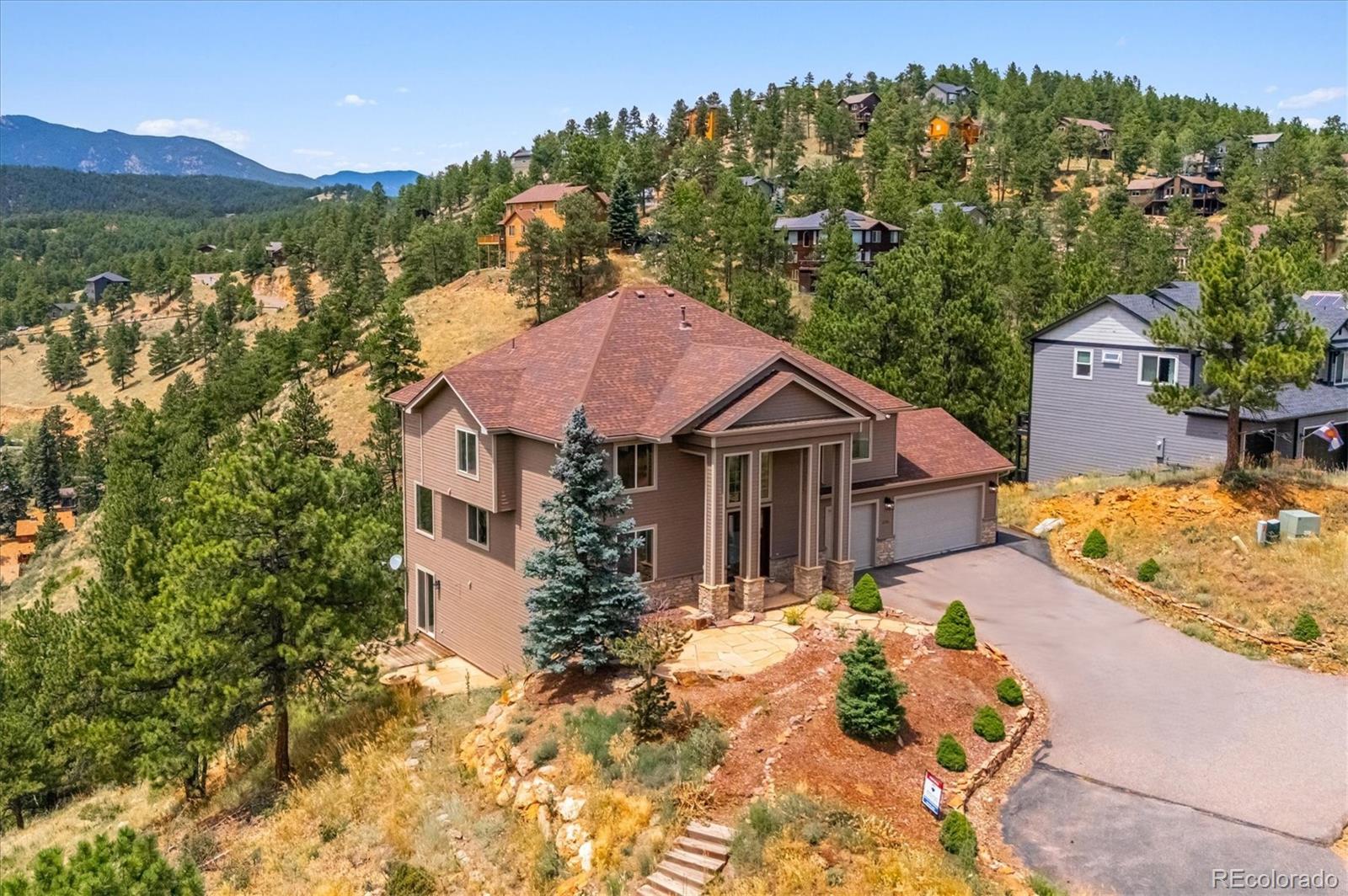 3191 Bittersweet Lane Evergreen, CO 80439 - Photo 33 of 40 a view of a house with a yard