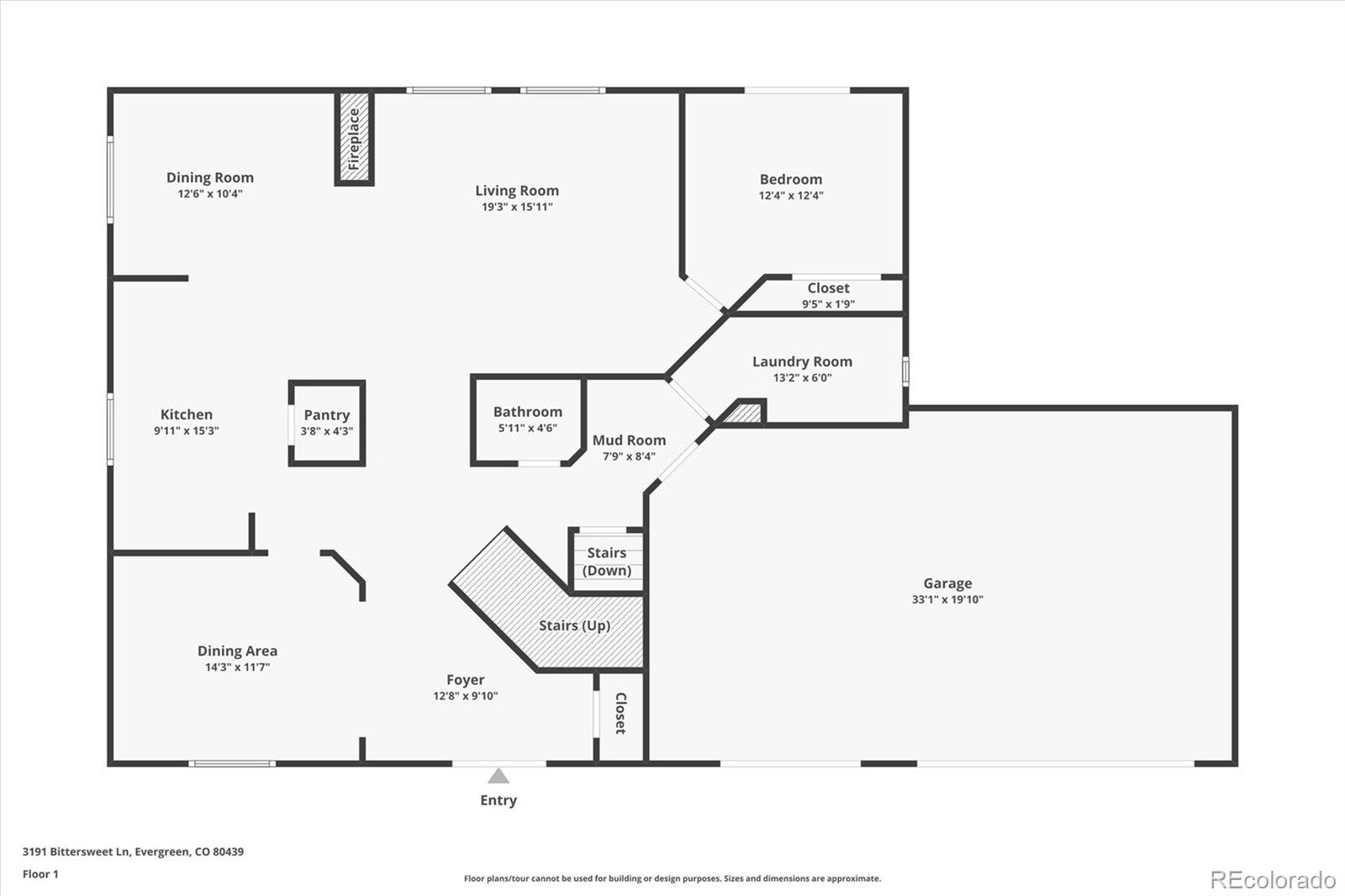 3191 Bittersweet Lane Evergreen, CO 80439 - Photo 38 of 40 a picture of a floor plan