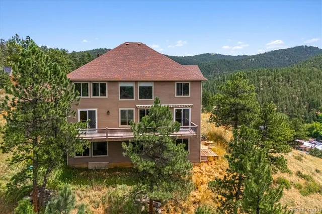 a view of a sky from a city