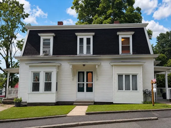 a front view of a house