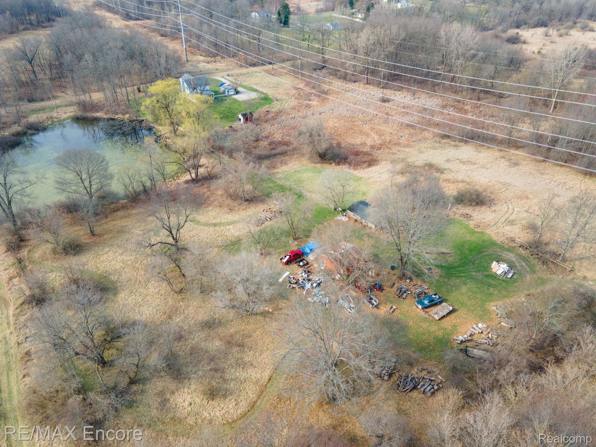 13450 Rattalee Lake Road Davisburg, MI 48350 - Photo 46 of 57 AERIAL FROM THE WEST