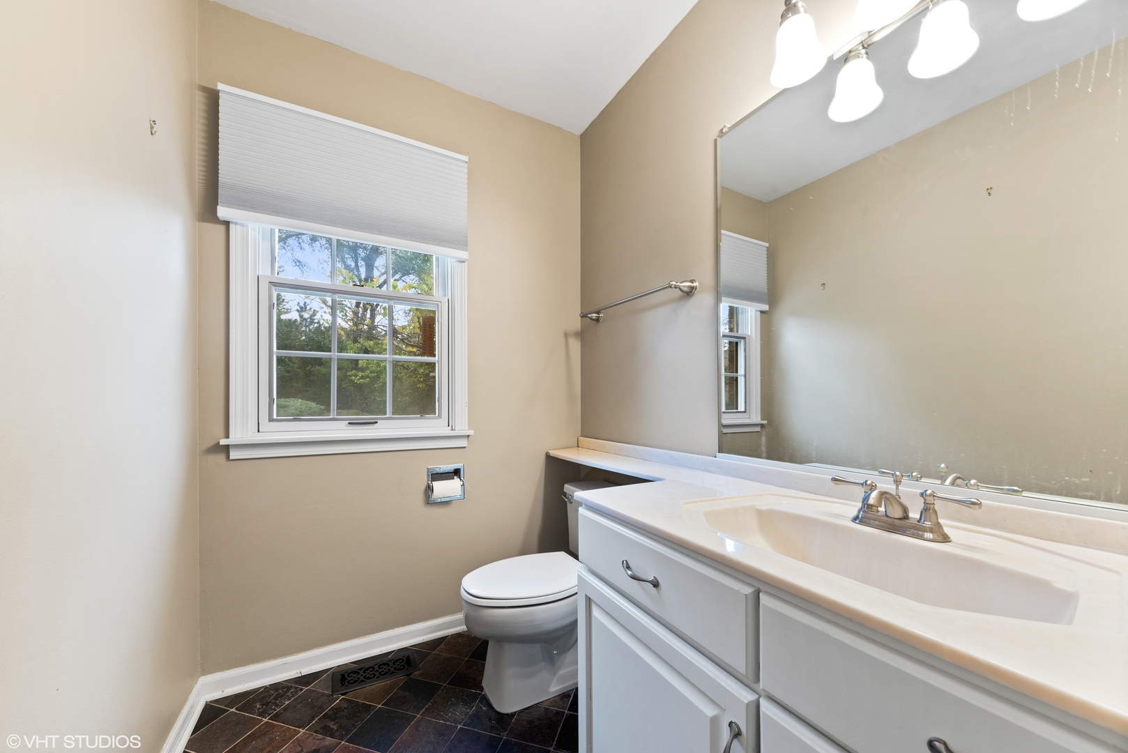 3100 Techny Road Northbrook, IL 60062 - Photo 14 of 28 a bathroom with a sink vanity granite and toilet