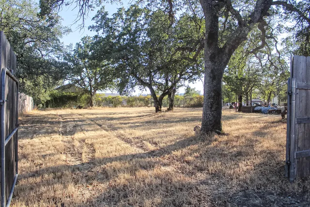 a view of road with trees