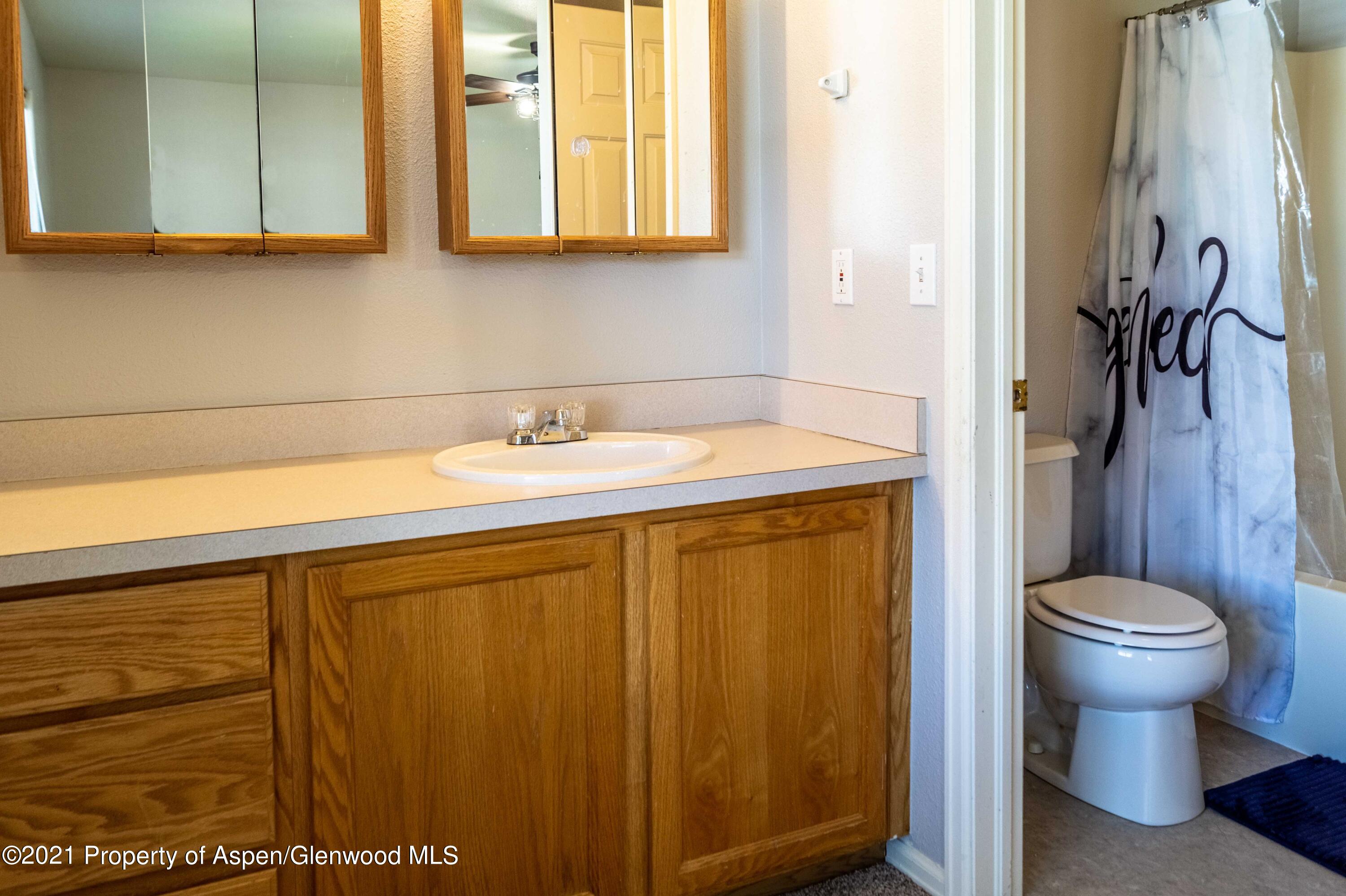 447 Columbine Drive Rifle, CO 81650 - Photo 23 of 36 a bathroom with a sink and a toilet