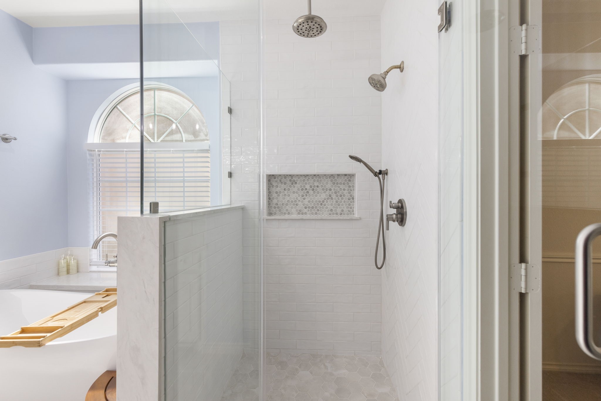 19819 Iceland Court Spring, TX 77379 - Photo 19 of 42 Updated spa-like seamless glass shower with three showerheads.