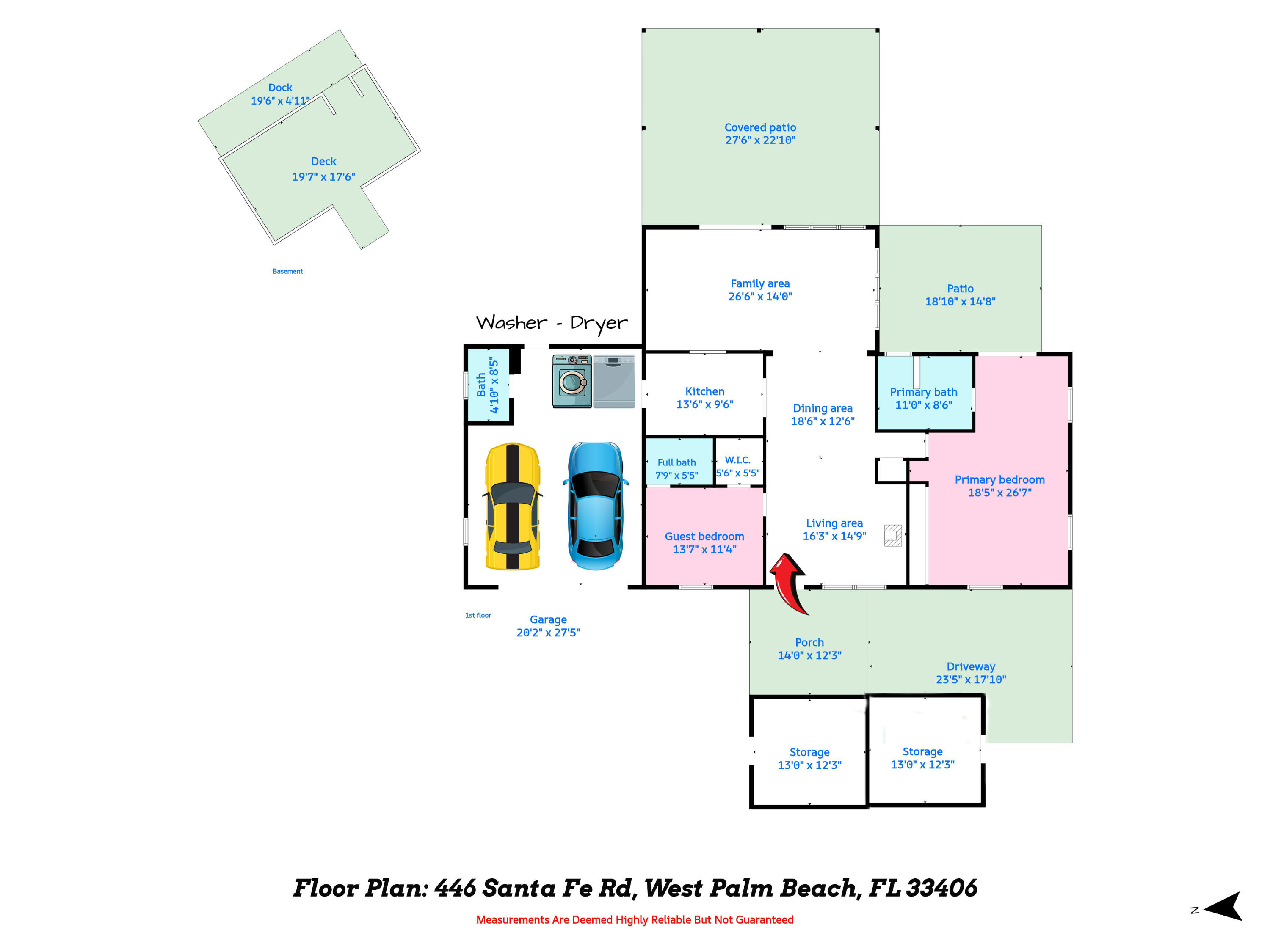 446 Santa Fe Road West Palm Beach, FL 33406 - Photo 34 of 34 3 Floor Plan