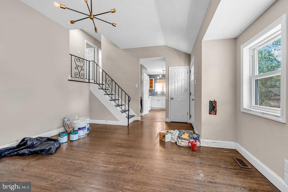 211 Chatham Drive Lindenwold, NJ 08021 - Photo 9 of 42 a view of entryway and livingroom with wooden floor