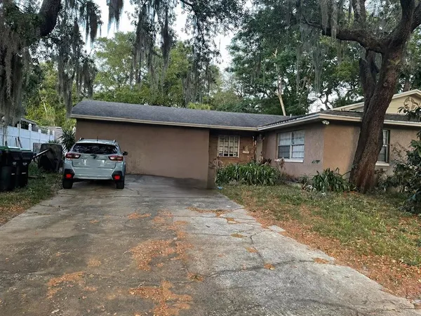 a car parked in front of house